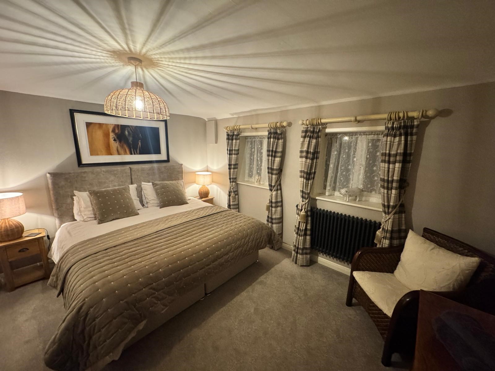Double bedroom at The Piggery